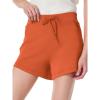 imageSuperPrity Running Shorts for Women High Waisted Workout Shorts Athletic Comfy Drawstring Sweat Gym Shorts with PocketsOrange