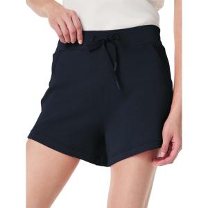 imageSuperPrity Running Shorts for Women High Waisted Workout Shorts Athletic Comfy Drawstring Sweat Gym Shorts with PocketsNavy Blue
