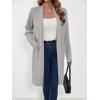 imageSuperPrity Cardigan Sweaters for Women Fashion 2024 Casual Open Front Knit Coat Long Sleeve Coatigan Jackets Fall Outwear