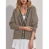 imageSuperPrity Cardigan Sweaters for Women Fashion 2024 Button Open Front Knit Oversized Cardigans Coat Fall Outfits Outwear