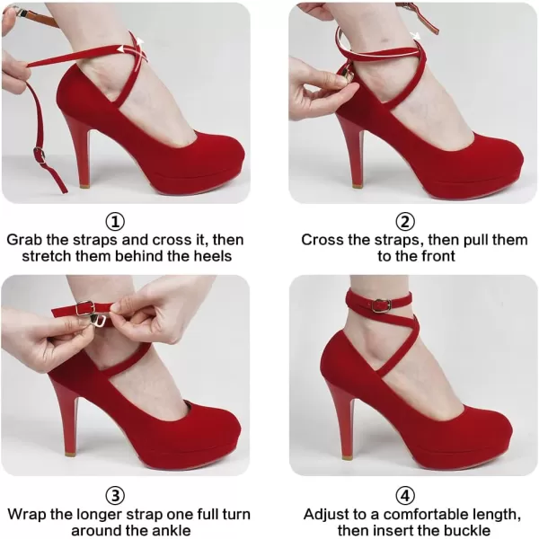 Mostrin Fashion Vintage Womens Small Bowtie Platform Pumps Ladies Sexy High Heeled ShoesRed2
