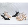 imageMostrin Womens Kitten Heels Strappy Heels Ankle Strap Round Open Toe Heeled Sandals Sexy Fashion Comfort Dress Shoes For Party WeddingBlack