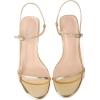 imageMostrin Womens Kitten Heels Strappy Heels Ankle Strap Round Open Toe Heeled Sandals Sexy Fashion Comfort Dress Shoes For Party WeddingGold