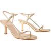 imageMostrin Womens Kitten Heels Strappy Heels Ankle Strap Round Open Toe Heeled Sandals Sexy Fashion Comfort Dress Shoes For Party WeddingGold