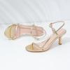 imageMostrin Womens Kitten Heels Strappy Heels Ankle Strap Round Open Toe Heeled Sandals Sexy Fashion Comfort Dress Shoes For Party WeddingGold