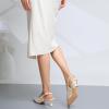 imageMostrin Kitten Heels for Women Pointed Toe Pumps Patent Leather Low Heel Slingback Heels with Buckle Dress Shoes for Dating Party WorkingBeige Pearl