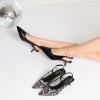imageMostrin Kitten Heels for Women Pointed Toe Pumps Patent Leather Low Heel Slingback Heels with Buckle Dress Shoes for Dating Party WorkingBlack Croc