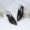 imageMostrin Kitten Heels for Women Slingback Heels Pointed Closed Toe Heels Slip On Dress Pumps Shoes Low Womens Pumps for Dating Party WorkingBlack