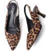 imageMostsrin Kitten Heels for Women Slingback Pointed Closed Toe Heels Womens Pumps Dress Pumps Shoes for Wedding Party CommutingLeopard Print