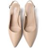 imageMostsrin Kitten Heels for Women Slingback Pointed Closed Toe Heels Womens Pumps Dress Pumps Shoes for Wedding Party CommutingNude