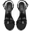 imageMostrin Strappy Heels for Women Round Open Toe Heel Sandals Ankle T Strap Stiletto High Heels Dress ShoesBlack