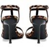 imageMostrin Strappy Heels for Women Round Open Toe Heel Sandals Ankle T Strap Stiletto High Heels Dress ShoesLeopard