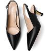 imageMostsrin Kitten Heels for Women Slingback Pointed Closed Toe Heels Womens Pumps Shoes for Wedding Party CommutingBlack