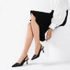 imageMostsrin Kitten Heels for Women Slingback Pointed Closed Toe Heels Womens Pumps Shoes for Wedding Party CommutingBlack
