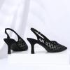 imageMostsrin Kitten Heels for Women Slingback Pointed Closed Toe Heels Womens Pumps Shoes for Wedding Party CommutingBlack Mesh