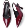 imageMostsrin Kitten Heels for Women Slingback Pointed Closed Toe Heels Womens Pumps Shoes for Wedding Party CommutingBurgundy