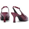 imageMostsrin Kitten Heels for Women Slingback Pointed Closed Toe Heels Womens Pumps Shoes for Wedding Party CommutingBurgundy
