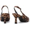 imageMostsrin Kitten Heels for Women Slingback Pointed Closed Toe Heels Womens Pumps Shoes for Wedding Party CommutingLeopard Print