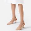 imageMostsrin Kitten Heels for Women Slingback Pointed Closed Toe Heels Womens Pumps Shoes for Wedding Party CommutingNude