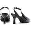 imageMostsrin Kitten Heels for Women Slingback Pointed Closed Toe Heels Womens Pumps Shoes for Wedding Party CommutingPatent Black