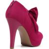 imageMostrin Fashion Vintage Womens Small Bowtie Platform Pumps Ladies Sexy High Heeled ShoesPink58