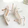 imageMostrin Heels for Women Strappy Sandals Square Open Toe High Heel Sandals Ankle Strap Stiletto Heels for Party WeddingWhite 05