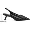 imageMostrin Kitten Heels for Women Pointed Toe Pumps Patent Leather Low Heel Slingback Heels with Buckle Dress Shoes for Dating Party WorkingBlack Polka Dot