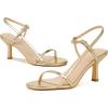 imageMostrin Womens Kitten Heels Strappy Heels Ankle Strap Round Open Toe Heeled Sandals Sexy Fashion Comfort Dress Shoes For Party WeddingGold Pu