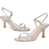imageMostrin Womens Kitten Heels Strappy Heels Ankle Strap Round Open Toe Heeled Sandals Sexy Fashion Comfort Dress Shoes For Party WeddingSilver