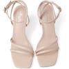 imageMostrin Womens Sandals Strappy Heels for Women Ankle Strap Lace Up Heels Square Open Toe Heels Tie Up Stiletto High Heeled Sandals for Prom Party Daily WearNude04