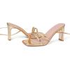 imageMostrin Womens Sandals Strappy Heels for Women Ankle Strap Lace Up Heels Square Open Toe Heels Tie Up Stiletto High Heeled Sandals for Prom Party Daily WearGold02