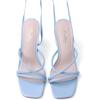 imageMostrin Womens Sandals Strappy Heels for Women Lace Up Heels Square Open Toe Heels Tie Up High Heeled Sandals for Prom Party Daily WearLight Blue
