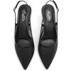 imageMostrin Kitten Heels for Women Slingback Pointed Closed Toe Heels Womens Pumps Shoes for Wedding Party CommutingBlack Mesh 2