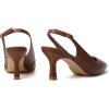 imageMostrin Kitten Heels for Women Slingback Pointed Closed Toe Heels Womens Pumps Shoes for Wedding Party CommutingBrown