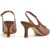 imageMostrin Kitten Heels for Women Slingback Pointed Closed Toe Heels Womens Pumps Shoes for Wedding Party CommutingBrown Mesh