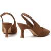 imageMostrin Kitten Heels for Women Slingback Pointed Closed Toe Heels Womens Pumps Shoes for Wedding Party CommutingBrown Suede