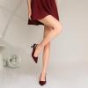 imageMostrin Kitten Heels for Women Slingback Pointed Closed Toe Heels Womens Pumps Shoes for Wedding Party CommutingBurgundy Suede