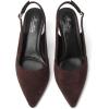imageMostrin Kitten Heels for Women Slingback Pointed Closed Toe Heels Womens Pumps Shoes for Wedding Party CommutingDark Brown Suede