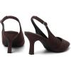 imageMostrin Kitten Heels for Women Slingback Pointed Closed Toe Heels Womens Pumps Shoes for Wedding Party CommutingDark Brown Suede