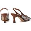 imageMostrin Kitten Heels for Women Slingback Pointed Closed Toe Heels Womens Pumps Shoes for Wedding Party CommutingLeopard Mesh