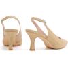 imageMostrin Kitten Heels for Women Slingback Pointed Closed Toe Heels Womens Pumps Shoes for Wedding Party CommutingRaffia Natural