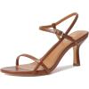 imageMostrin Heels for Women Strappy Sandals Square Open Toe High Heel Sandals Ankle Strap Stiletto Heels for Party WeddingBrown 05