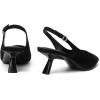 imageMostrin Kitten Heels for Women Pointed Toe Pumps Patent Leather Low Heel Slingback Heels with Buckle Dress Shoes for Dating Party WorkingBlack Suede 06