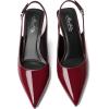 imageMostrin Kitten Heels for Women Pointed Toe Pumps Patent Leather Low Heel Slingback Heels with Buckle Dress Shoes for Dating Party WorkingBurgundy 06