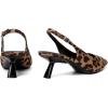 imageMostrin Kitten Heels for Women Pointed Toe Pumps Patent Leather Low Heel Slingback Heels with Buckle Dress Shoes for Dating Party WorkingLeopard 06