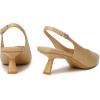 imageMostrin Kitten Heels for Women Pointed Toe Pumps Patent Leather Low Heel Slingback Heels with Buckle Dress Shoes for Dating Party WorkingNude 06