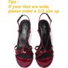 imageMostrin Heels For Women Sexy Strappy Heels Comfortable Ankle Strap Heel Open Toe Stiletto High Heeled Sandals For PartyNight OutDailyBurgundy
