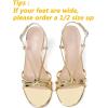 imageMostrin Heels For Women Sexy Strappy Heels Comfortable Ankle Strap Heel Open Toe Stiletto High Heeled Sandals For PartyNight OutDailyGold