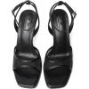 imageMostrin Heels for Women Square Open Toe Heeled Sandals Ankle Strap Sexy Peep Toe High Heels for Party Prom Wedding Dressy Pumps ShoesBlackmesh