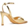 imageMostrin Heels for Women Square Open Toe Heeled Sandals Ankle Strap Sexy Peep Toe High Heels for Party Prom Wedding Dressy Pumps ShoesGold